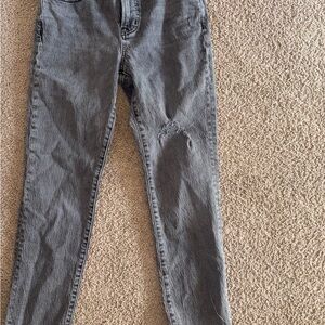 Madewell Women's Charcoal Straight Leg Jeans